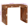 Mesa Auxiliar 60 x 35 x 46 cm Madera reciclada sólida