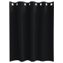 Cortinas con cortinas 2 pcs Negro 140 x 140 cm Poliéster