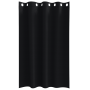 Cortinas con cortinas 2 pcs Negro 175 x 140 cm Poliéster