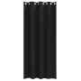 Cortinas con cortinas 2 pcs Negro 245 x 140 cm Poliéster