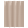 Cortinas con cortinas 2 pcs Taupé 140 x 140 cm Poliéster