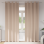 Cortinas con cortinas 2 pcs Taupé 225 x 140 cm Poliéster