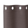 Cortinas 2 pcs Marrón oscuro 175 x 140 cm Poliéster