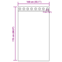 Cortinas 2 pcs Marrón oscuro 175 x 140 cm Poliéster