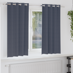Cortinas con cortinas 2 pcs Antracita 175 x 140 cm Poliéster