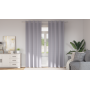 Cortinas 2 pcs Gris metálico 245 x 140 cm Poliéster