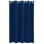 Cortinas con cortinas 2 pcs Azul oscuro 175 x 140 cm Poliéster