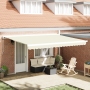 Toldo Retráctil Manual Crema 450x300 cm