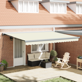 Toldo Retráctil Automático Crema 450x300 cm