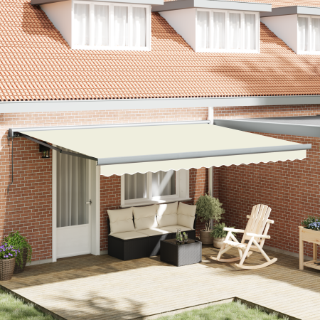 Toldo Retráctil Automático Crema 450x300 cm