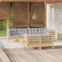 Gartenmöbel-Set 8-teilig und Kissen aus massivem Kiefernholz von vidaXL, Gartensets - Ref: Foro24-3096495, Preis: 657,89 €, R...