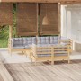 Gartenmöbel-Set 8-teilig und Kissen aus massivem Kiefernholz von vidaXL, Gartensets - Ref: Foro24-3096495, Preis: 657,89 €, R...