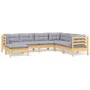 Juego de muebles de jardín 7 pzas y cojines madera maciza pino de vidaXL, Conjuntos de jardín - Ref: Foro24-3096561, Precio: ...