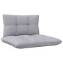 3-Sitzer Gartensofa mit Kissen Kiefer massiv grau Holz von vidaXL, Outdoor-Sofas - Ref: Foro24-3096075, Preis: 234,75 €, Raba...