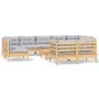 Garden furniture set 10 pieces and cushions solid pine wood by vidaXL, Garden sets - Ref: Foro24-3096531, Price: 800,02 €, Di...
