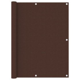 Toldo para balcón tela oxford marrón 120x300 cm