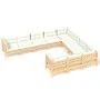 Garden furniture 10 pieces and cream pine wood cushions by vidaXL, Garden sets - Ref: Foro24-3096995, Price: 805,75 €, Discou...