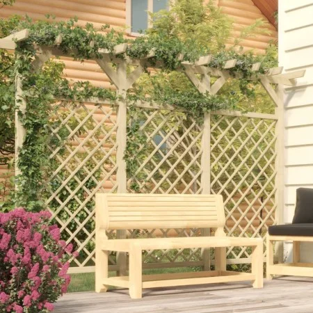 Valla de jardín con pérgola madera pino impregnada 300x50x200cm de vidaXL, Celosía - Ref: Foro24-318417, Precio: 286,56 €, De...