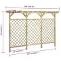 Valla de jardín con pérgola madera pino impregnada 300x50x200cm de vidaXL, Celosía - Ref: Foro24-318417, Precio: 286,56 €, De...