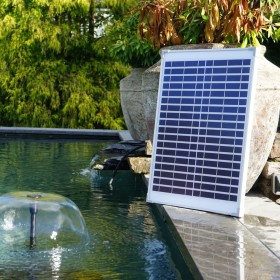 Ubbink Set de bomba fuente de jardín SolarMax 1000 con panel