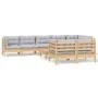 9-piece garden furniture set with solid pine wood cushions by vidaXL, Garden sets - Ref: Foro24-3096507, Price: 658,53 €, Dis...