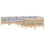 9-piece garden furniture set with solid pine wood cushions by vidaXL, Garden sets - Ref: Foro24-3096507, Price: 658,53 €, Dis...