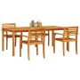 Conjunto de Comedor de Jardín de 7 Piezas Madera Maciza de