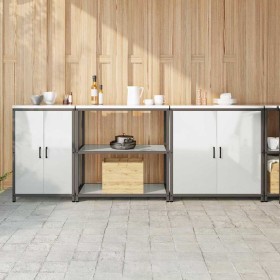 Conjunto de Almacenamiento para Cocina 3 pcs Plateado