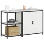 Juego de Almacenamiento de Cocina 2 pcs Blanco 150 x 50 x 92 cm