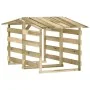 Pergolas with roof 2 pcs impregnated pine wood 100x90x100 cm by vidaXL, Pergolas, arches and garden trellises - Ref: Foro24-3...