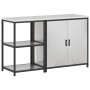 Juego de Almacenamiento de Cocina 2 pcs Plata 150 x 50 x 92 cm