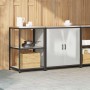 Juego de Almacenamiento de Cocina 2 pcs Plata 150 x 50 x 92 cm