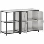 Juego de Almacenamiento de Cocina 2 pcs Plata 150 x 50 x 92 cm