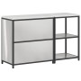 Juego de Almacenamiento de Cocina 2 pcs Plata 150 x 50 x 92 cm