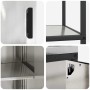 Juego de Almacenamiento de Cocina 2 pcs Plata 150 x 50 x 92 cm