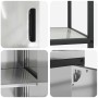 Juego de Almacenamiento de Cocina 2 pcs Plata 150 x 50 x 92 cm