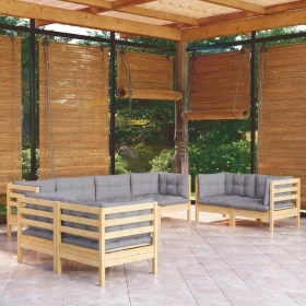 Garden furniture set 8 pieces and cushions solid pine wood by vidaXL, Garden sets - Ref: Foro24-3096267, Price: 612,16 €, Dis...