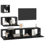 Mueble de TV de Pared con estante con almacenamiento con puerta