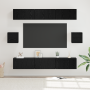 Juego de Mueble para TV Otro 8 pcs Roble negro 60 x 30 x 30 cm
