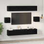 Juego de Mueble para TV Otro 8 pcs Roble negro 60 x 30 x 30 cm