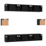 Juego de Mueble para TV Otro 8 pcs Roble negro 60 x 30 x 30 cm