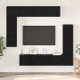 Conjunto de Muebles para TV 8 pcs Roble negro 80 x 30 x 30 cm