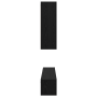 Juego de Mueble de TV 6 pcs Roble negro 30.5 x 30 x 90 cm