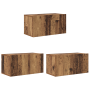 Mueble de TV 8 pcs Madera envejecida 60 x 30 x 30.5 cm