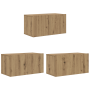 Mueble de TV 8 pcs Roble artesanal 60 x 30 x 30.5 cm