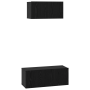 Mueble para TV Otro 2 pcs Roble negro 80 x 30 x 30 cm