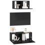 Mueble para TV Otro 2 pcs Roble negro 80 x 30 x 30 cm