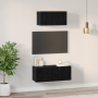 Mueble para TV Otro 2 pcs Roble negro 80 x 30 x 30 cm