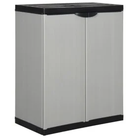 Garden cabinet with 1 gray and black shelf 68x40x85 cm by vidaXL, Lockers and storage cabinets - Ref: Foro24-340981, Price: 1...