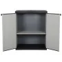 Garden cabinet with 1 gray and black shelf 68x40x85 cm by vidaXL, Lockers and storage cabinets - Ref: Foro24-340981, Price: 1...